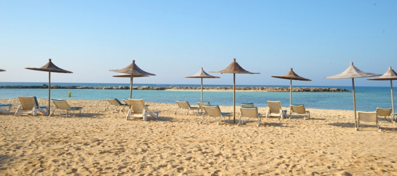 Die blaue Flagge - Strand von Agia Thekla