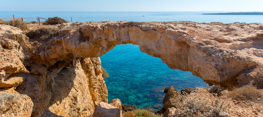 Sea Caves - Agioi Anargyroi (linéaire) - région d’Ammochostos (Famagouste), Parc national forestier du Cap Gkreko Sentiers nature