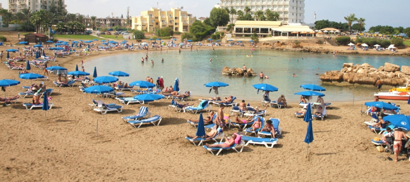 Die blaue Flagge - Strand von Pernera P, Paralimni