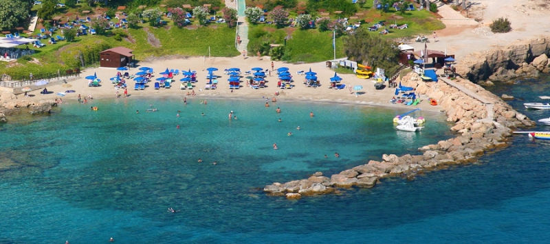 Die blaue Flagge - Strand von Nisia Loumbardi